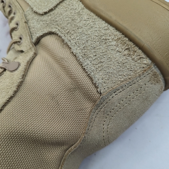 Altama Boot Size 5.5 Wide Mens Tan Suede Coyote Vibram Desert Military Combat - Picture 10 of 13